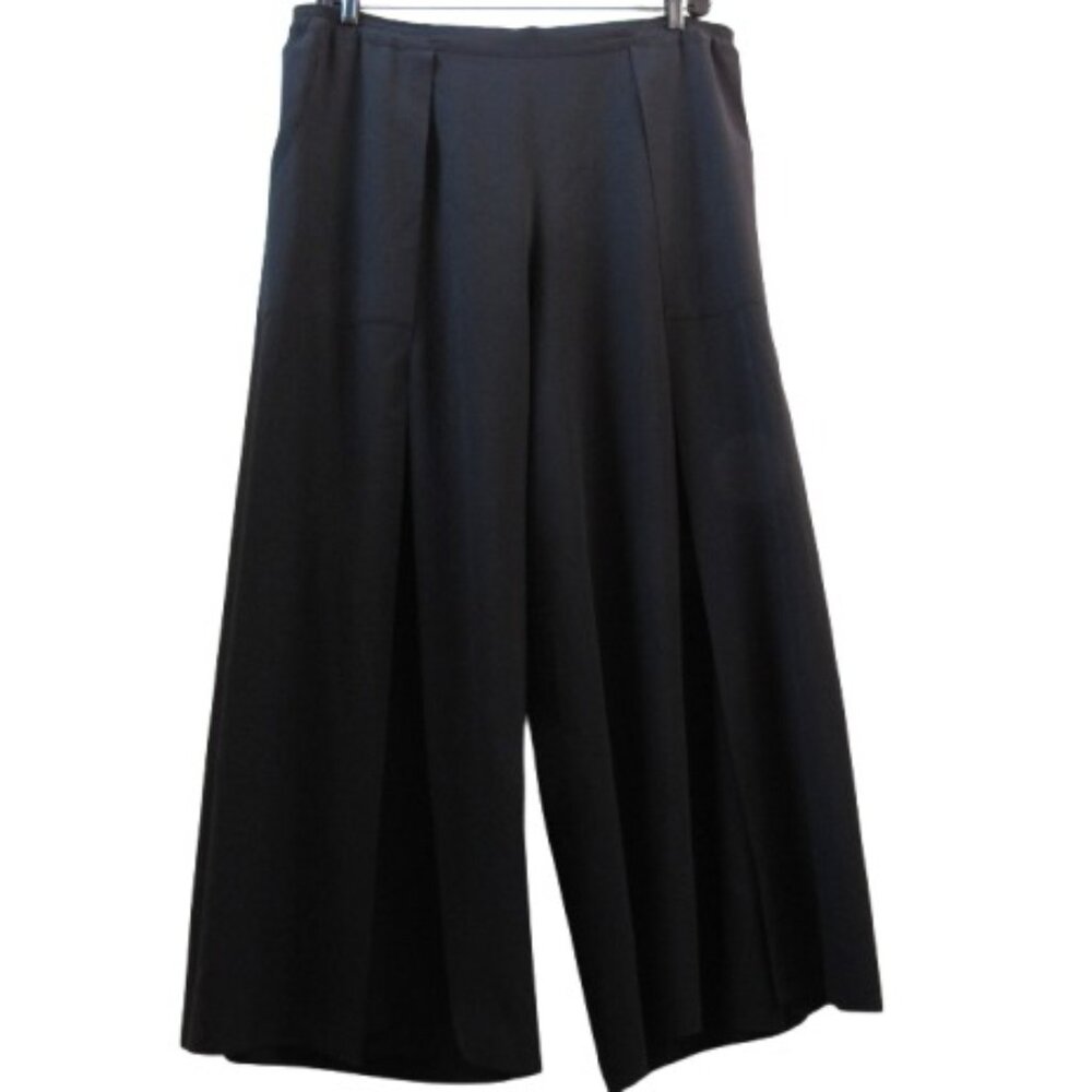 Eskandar Wide Leg Silk Trousers